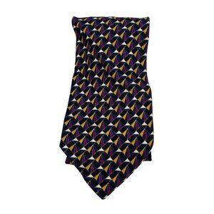 Gianni‎ 100% Silk Tie Made in Italy The Tie Shop Dimond Geometric Print Men's